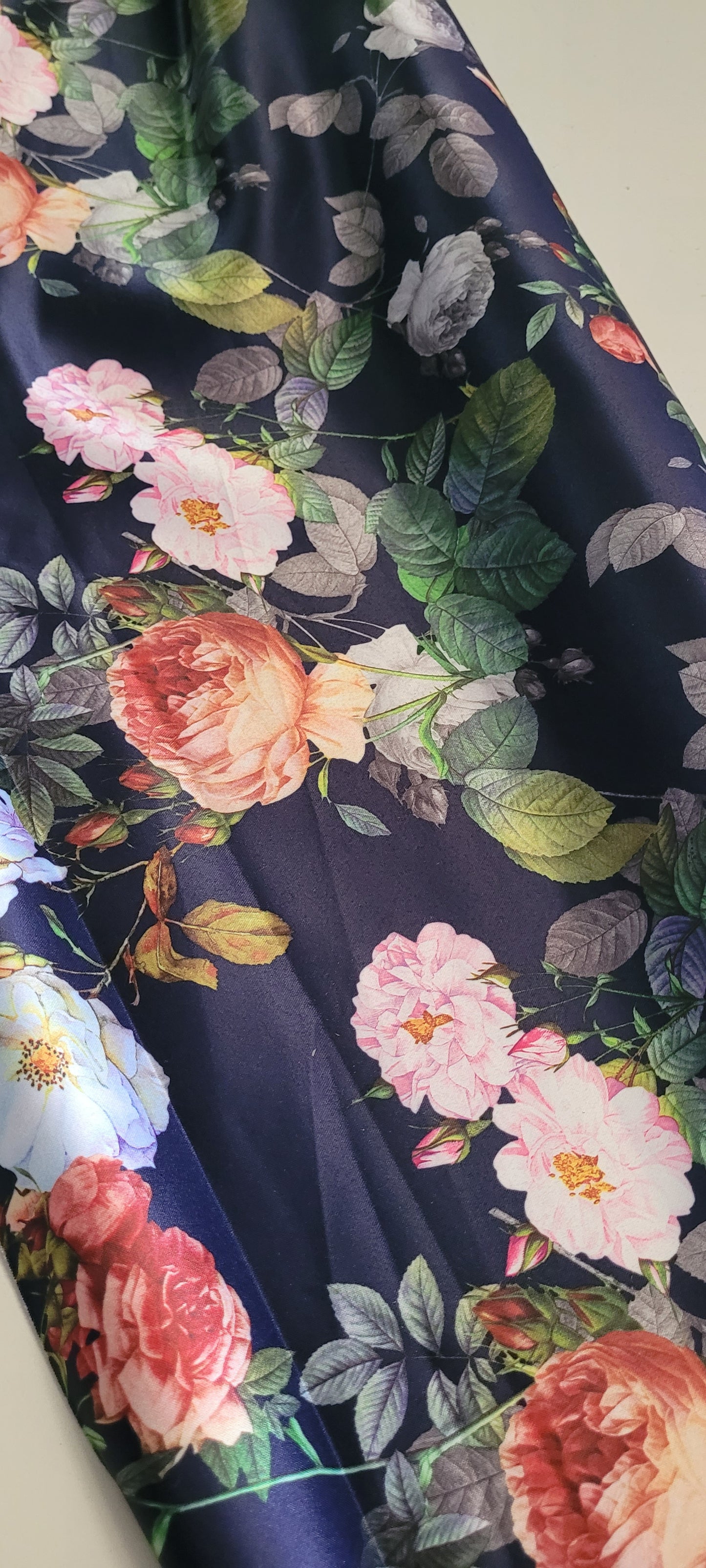 Printed Duchess satin