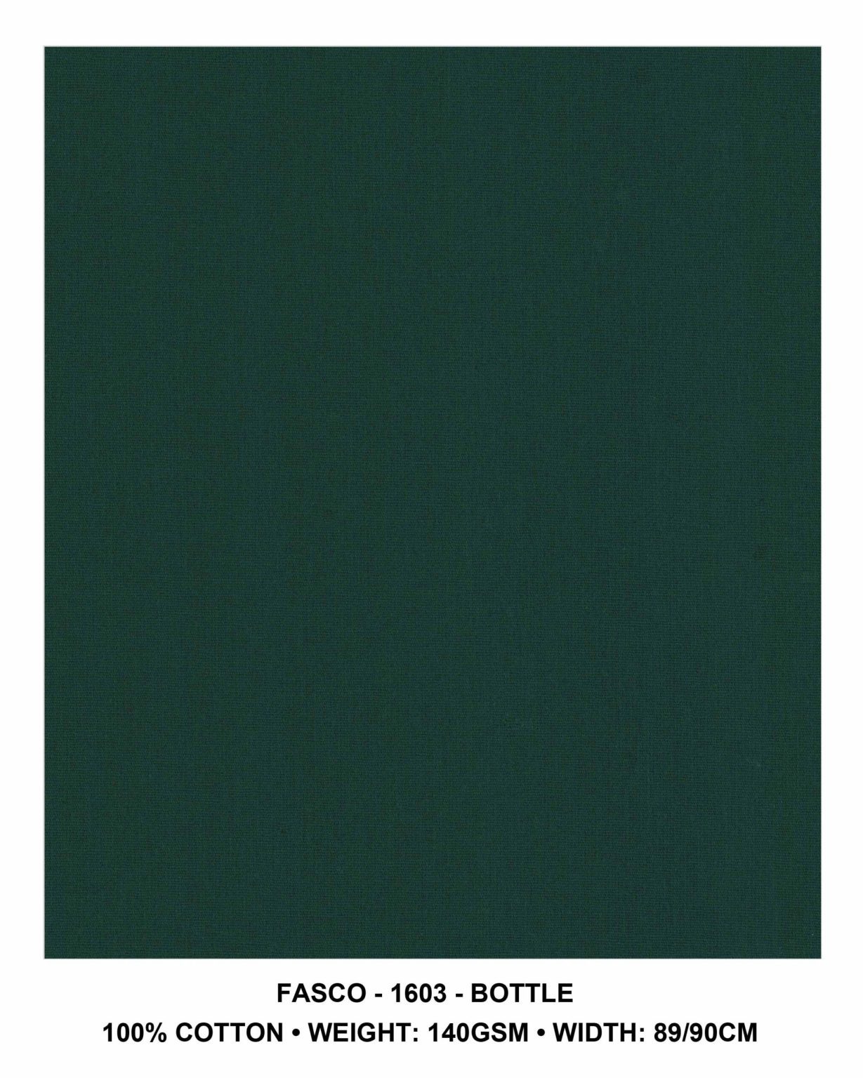 Fasco Bottle Green 100% cotton