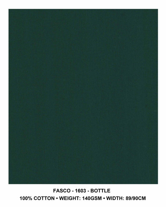 Fasco Bottle Green 100% cotton