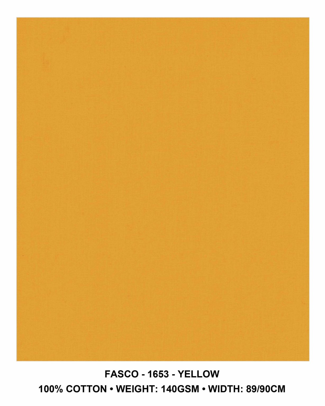 Fasco yellow 100% cotton