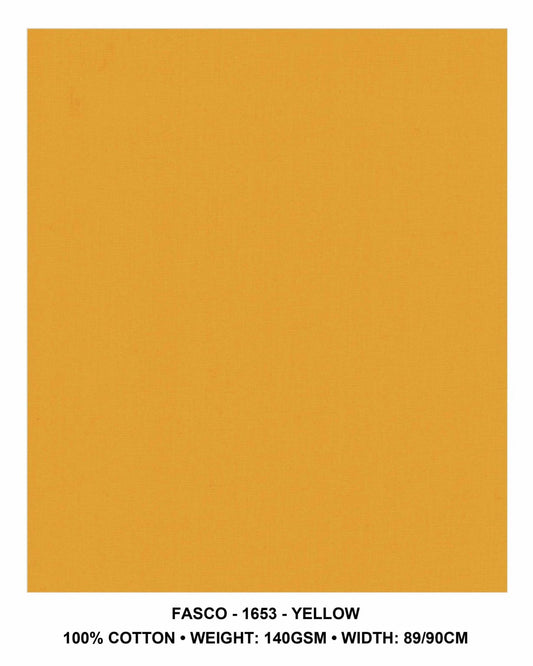 Fasco yellow 100% cotton