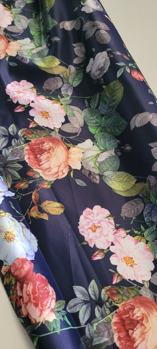 Printed Duchess satin