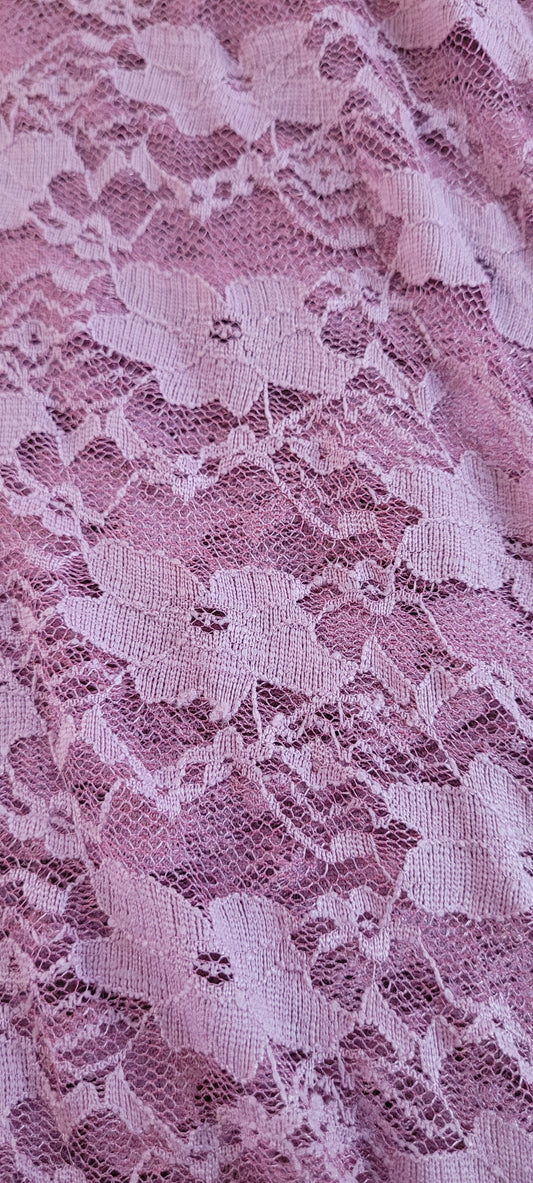 Pink Stretch Lace