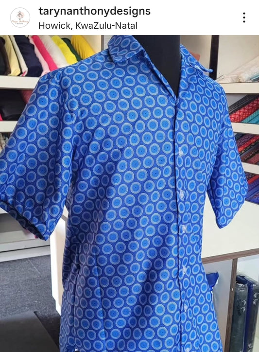 African wax print shirt