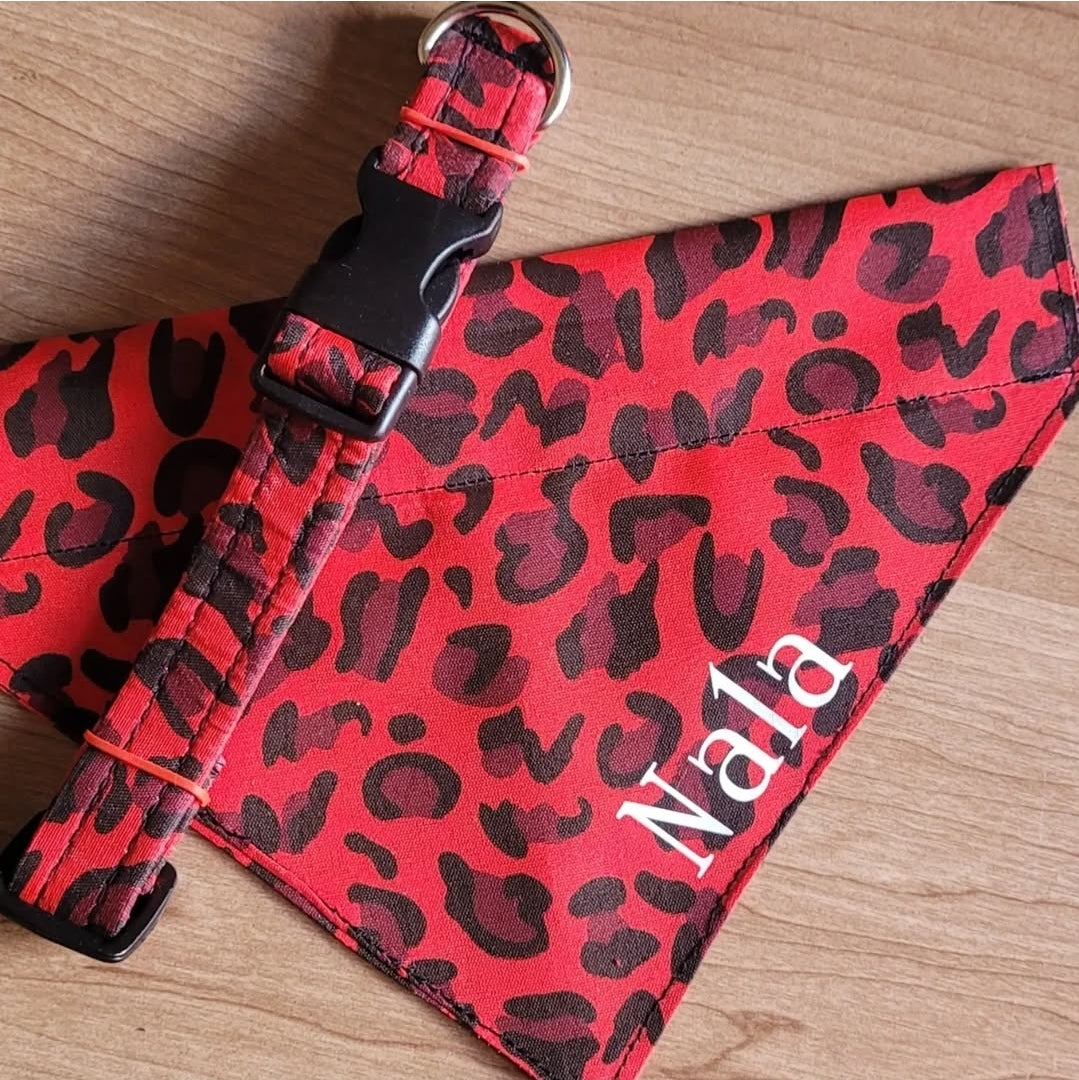 Dog Collar and Bandana Set